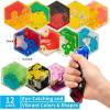 imageArt3d Hexagon Sensory Fidget Liquid Motion Tiles for Kids Toddler Teens  Interactive Soft Gel Liquid Play Mats for Home Schools Playrooms MultiPack of 3 TilesMulticoloured  Style 6