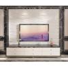 imageArt3d PVC 3D Panel for Interior Wall Decor Wavy Textured Tile 12Pack 197 x 197in WhiteBig Wave