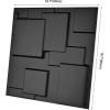 imageArt3d PVC 3D Panel for Interior Wall Decor Wavy Textured Tile 12Pack 197 x 197in WhiteBlack