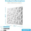imageArt3d PVC 3D Panel for Interior Wall Decor Wavy Textured Tile 12Pack 197 x 197in WhiteDiamond