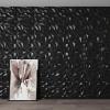imageArt3d PVC 3D Panel for Interior Wall Decor Wavy Textured Tile 12Pack 197 x 197in WhiteDiamond Black