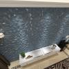 imageArt3d PVC 3D Panel for Interior Wall Decor Wavy Textured Tile 12Pack 197 x 197in WhiteDiamond Gray