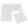 imageArt3d PVC 3D Panel for Interior Wall Decor Wavy Textured Tile 12Pack 197 x 197in WhiteMaze White