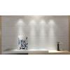 imageArt3d PVC 3D Panel for Interior Wall Decor Wavy Textured Tile 12Pack 197 x 197in WhiteMaze White