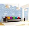 imageArt3d PVC 3D Panel for Interior Wall Decor Wavy Textured Tile 12Pack 197 x 197in WhiteModern