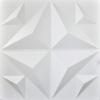 imageArt3d PVC 3D Panel for Interior Wall Decor Wavy Textured Tile 12Pack 197 x 197in WhiteModern