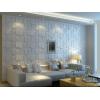 imageArt3d PVC 3D Panel for Interior Wall Decor Wavy Textured Tile 12Pack 197 x 197in WhiteRectangle White