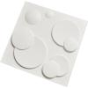 imageArt3d PVC 3D Panel for Interior Wall Decor Wavy Textured Tile 12Pack 197 x 197in WhiteSoft White