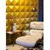 imageArt3d PVC 3D Panel for Interior Wall Decor Wavy Textured Tile 12Pack 197 x 197in WhiteSquare White
