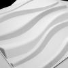imageArt3d PVC 3D Panel for Interior Wall Decor Wavy Textured Tile 12Pack 197 x 197in WhiteWave 3White