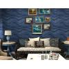 imageArt3d PVC 3D Panel for Interior Wall Decor Wavy Textured Tile 12Pack 197 x 197in WhiteWave Blue