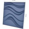 imageArt3d PVC 3D Panel for Interior Wall Decor Wavy Textured Tile 12Pack 197 x 197in WhiteWave Blue