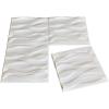 imageArt3d PVC 3D Panel for Interior Wall Decor Wavy Textured Tile 12Pack 197 x 197in WhiteWhite