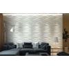 imageArt3d PVC Wave Board Textured 3D Wall Panels White 197quot x 197quot 12 PackMatt White