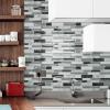 imageArt3d Peel and Stick Wall Tile for Kitchen Backsplash 12quotx12quot 10 TilesGray