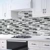 imageArt3d Peel and Stick Wall Tile for Kitchen Backsplash 12quotx12quot 10 TilesGray