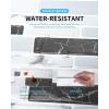 imageArt3d Peel and Stick Wall Tile for Kitchen Backsplash 12quotx12quot 10 TilesGray Marble Thickened