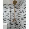 imageArt3d Peel and Stick Wall Tile for Kitchen Backsplash 12quotx12quot 10 TilesGray Marble Thickened