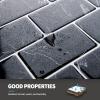 imageArt3d Premium 10Sheet Peel and Stick Tile Backsplash  12quotx12quot for Kitchen  Bright WhiteBlack Marble