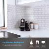 imageArt3d Premium 10Sheet Peel and Stick Tile Backsplash  12quotx12quot for Kitchen  Bright WhiteBright White