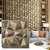 imageArt3d 197in x 197in Pack Of 12 Wall Panel Diamond BlueAntique Gold