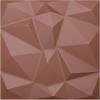 imageArt3d 3D Leather Tiles Decoartive 3D Wall Panels Chocolate Diamond 236quot x 236quot 6 PackChocolate Diamond