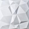 imageArt3d 3D Leather Tiles Decoartive 3D Wall Panels Chocolate Diamond 236quot x 236quot 6 PackWhite Diamond