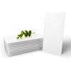 imageArt3d 4 Sq Ft Glass Backsplash Tiles 32Piece Glass Peel and Stick for Kitchen or Bathroom 3quot x 6quot Subway White Backsplash TilesWhite 32pcs