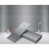 imageArt3d 4quot x 12quot Peel and Stick Stainless Steel Metal Backsplashes for Kitchen 30 Pack30