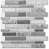 imageArt3d Peel and Stick Brick Kitchen Backsplash SelfAdhesive Wall Tile Stone Design 10 Sheets Blue Marble 30  30cm A17020P10Grey Marble