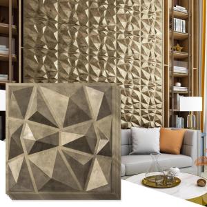 imageArt3d 197in x 197in Pack Of 12 Wall Panel Diamond BlueAntique Gold
