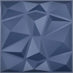 imageArt3d 197in x 197in Pack Of 12 Wall Panel Diamond BlueBlue