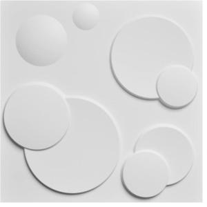 imageArt3d 197quot x 197quot Pack Of 12 Wall Panel 3D Rectangle WhiteSoft White