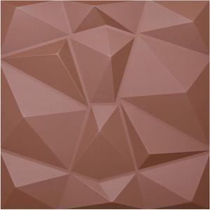 imageArt3d 3D Leather Tiles Decoartive 3D Wall Panels Chocolate Diamond 236quot x 236quot 6 PackChocolate Diamond