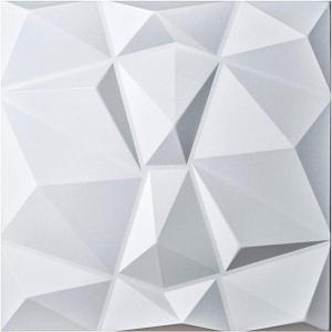 imageArt3d 3D Leather Tiles Decoartive 3D Wall Panels Chocolate Diamond 236quot x 236quot 6 PackWhite Diamond