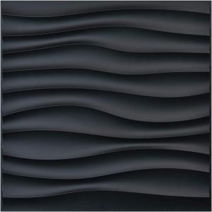 imageArt3d PVC Wave Panels for Interior Wall Decor Antique Copper Textured 3D Wall Tiles 197quot x 197quot 12Pack
