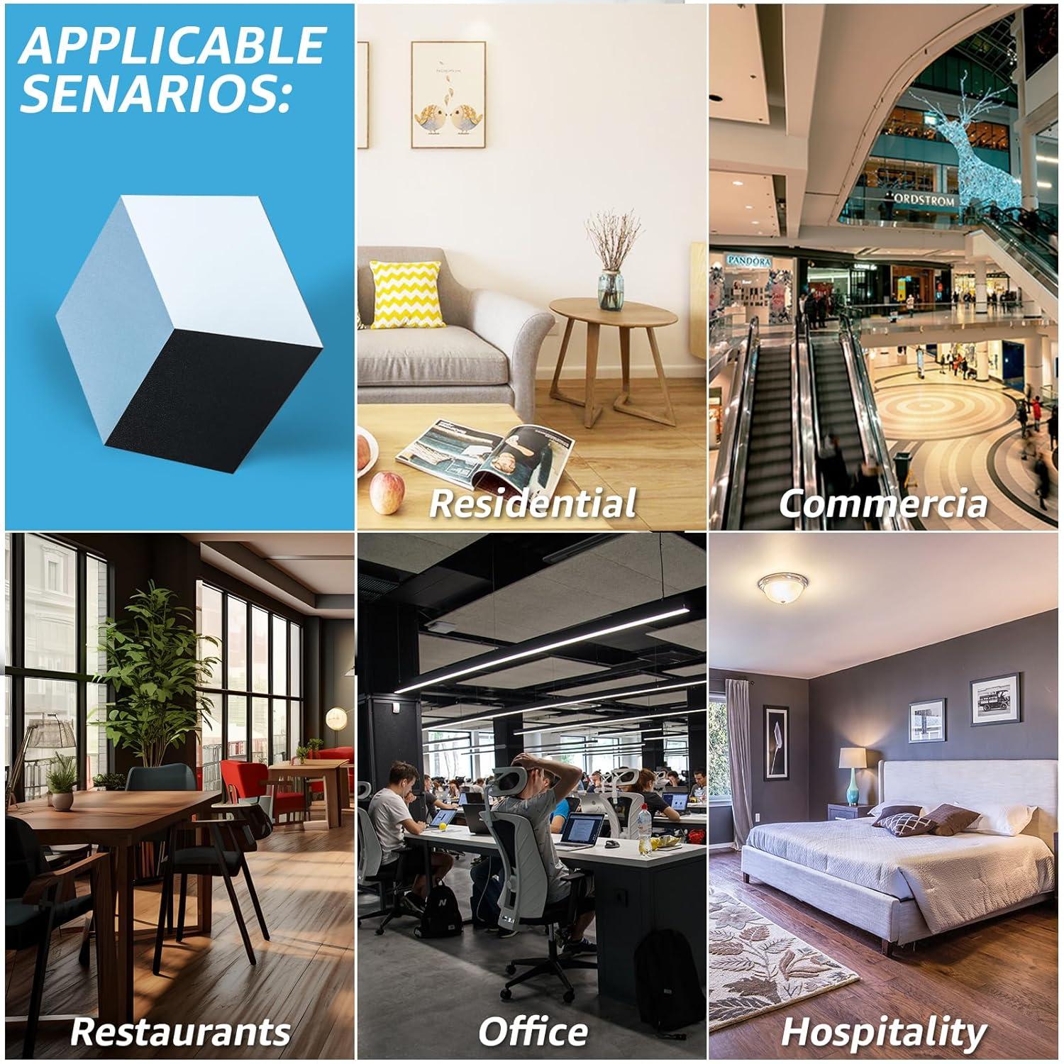 imageArt3d 30Pack Hexagon Peel and Stick Flooring Tile Self Adhesive Waterproof Vinyl Floor Tile for Kitchen Bathroom Living Room Bedroom 118quot x 102quot BlueBlackWhiteBlueBlackWhite