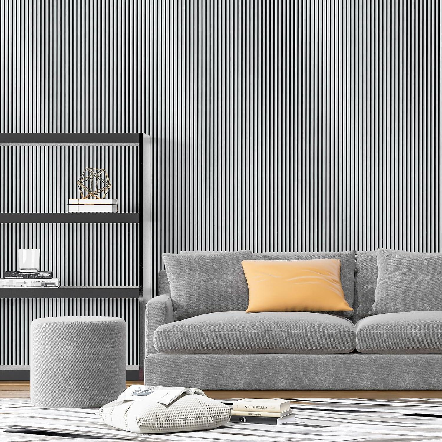imageArt3d 4Pack GlueOn Herringbone Wainscoting Panel for Interior Wall Decor  104 x 12 Inch Polystyrene Ultralight Slim Slat Wall Panels for Living Room Bedroom MahoganyPoplar