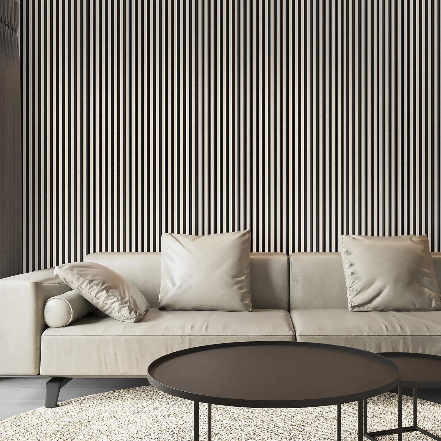 imageArt3d 8Pack WPC Wood Slat Wall Panel for Interior Dcor 3D Wood Fluted Acoustic Wall Paneling for Living Room Bedroom Home ampamp Office Accent Decor  96 x 6 Inch WalnutOak