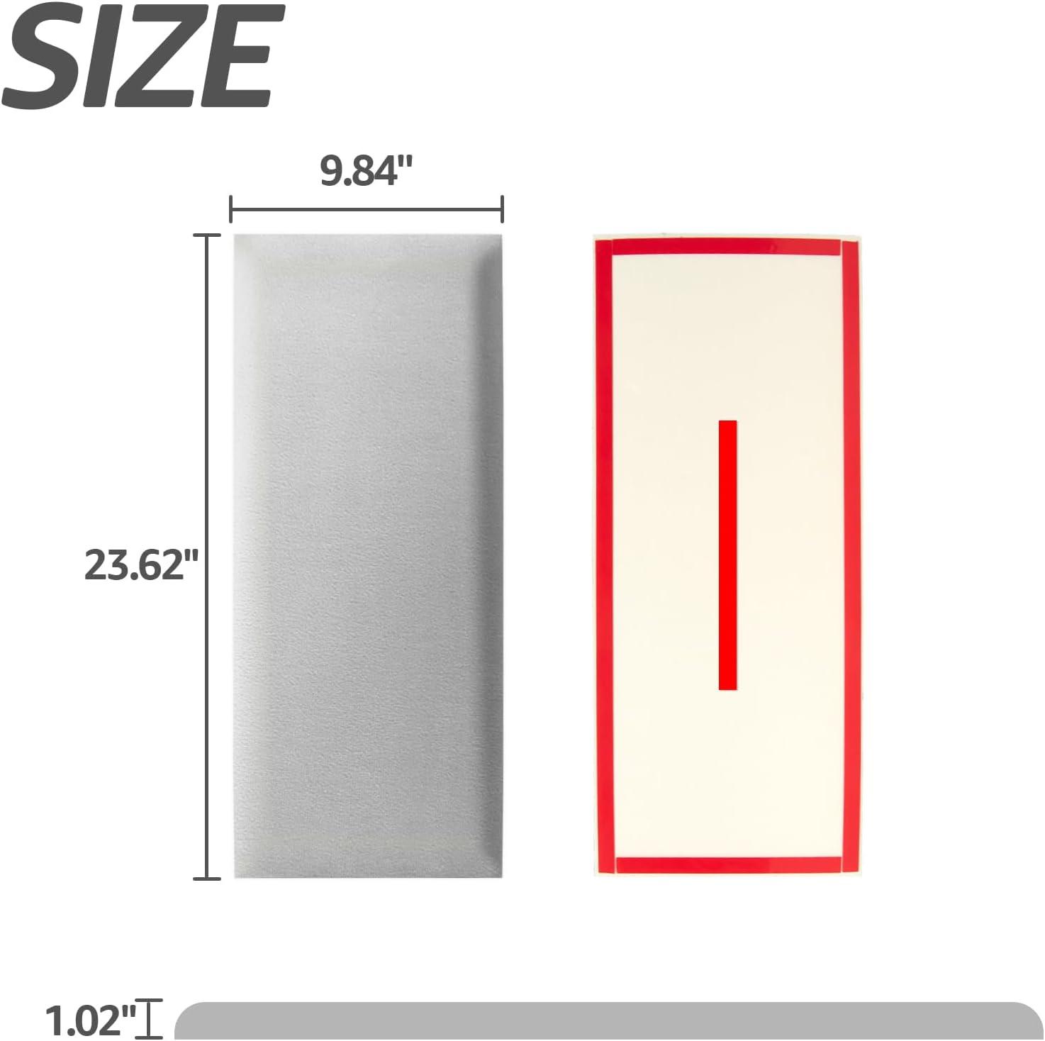 imageArt3d Peel and Stick Headboard for King Full and Queen in Velvet Smoky Gray Pack of 12 Panels Sized 984quot x 2362quot Soundproof Wall Panels 3D Upholstered Wall PanelVelvet Stone