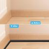 imageArt3d 10 Ft Flexible Trim Caulk Strip Peel and Stick Trim for Molding Tile Edge Ceiling Wall Corner in SilverBlack