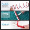imageArt3d 10 Ft Flexible Trim Caulk Strip Peel and Stick Trim for Molding Tile Edge Ceiling Wall Corner in SilverSilver
