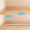 imageArt3d 10 Ft Flexible Trim Caulk Strip Peel and Stick Trim for Molding Tile Edge Ceiling Wall Corner in SilverWhite