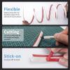 imageArt3d 10 Ft Flexible Trim Caulk Strip Peel and Stick Trim for Molding Tile Edge Ceiling Wall Corner in SilverWhite