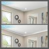 imageArt3d 10Pack 47Ft White Ceiling Crown Molding Trim High Impact Polystyrene Decorative Ceiling Moulding Installed with GlueWhite3