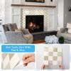 imageArt3d 10Pack HeavyDuty Peel and Stick Backsplash 12x12 Inch SelfAdhesive Wall Tile Stick on Kitchen Countertop Beige and WhiteBeige and White