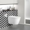 imageArt3d 10Pack HeavyDuty Peel and Stick Backsplash 12x12 Inch SelfAdhesive Wall Tile Stick on Kitchen Countertop Beige and WhiteBlackWhite