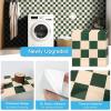 imageArt3d 10Pack HeavyDuty Peel and Stick Backsplash 12x12 Inch SelfAdhesive Wall Tile Stick on Kitchen Countertop Beige and WhiteDarkgreen and Warm White