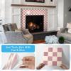imageArt3d 10Pack HeavyDuty Peel and Stick Backsplash 12x12 Inch SelfAdhesive Wall Tile Stick on Kitchen Countertop Beige and WhitePink and Warm White