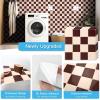 imageArt3d 10Pack HeavyDuty Peel and Stick Backsplash 12x12 Inch SelfAdhesive Wall Tile Stick on Kitchen Countertop Beige and WhiteRedbrown and Warm White